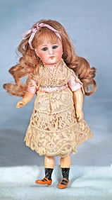 GERMAN BISQUE DOLL BY SIMON AND HALBIG WITH WALKER TYPE BODY
