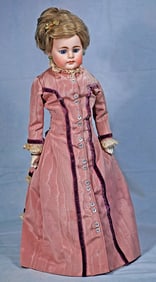 GERMAN BISQUE CLOSED MOUTH DOLL BY MYSTERY MAKER