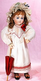 BEAUTIFUL GERMAN BISQUE CLOSED-MOUTH DOLL KNOWN AS ?A