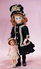 PETITE GERMAN BISQUE FLAPPER DOLL