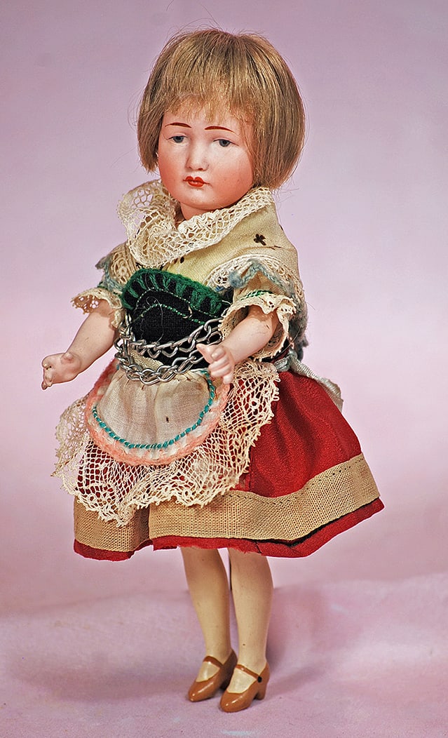 PETITE GERMAN BISQUE CHARACTER, GRETCHEN, 114, BY KAMMER AND REINHARDT (1 of 1)