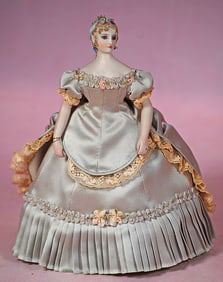 PETITE GERMAN BISQUE PORTRAIT DOLL BY BEVERLY WALTER