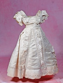 WHITE PIQUE FASHION GOWN