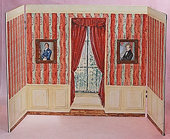 GERMAN FOLDING DOLLHOUSE ROOM