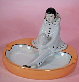 ART DECO PORCELAIN ASH TRAY BY NORITAKE