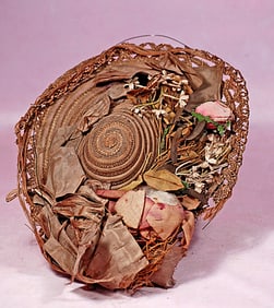 BEAUTIFUL ANTIQUE DOLL BONNET