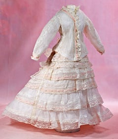 WHITE ORGANDY FASHION GOWN