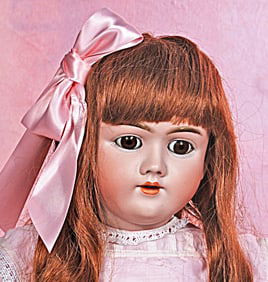 GERMAN BISQUE CHILD DOLL BY HANDWERCK.NTAGUE