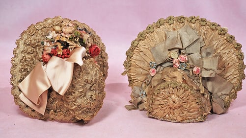 TWO DOLL BONNETS