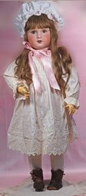 LARGE FRENCH BISQUE BEBE JUMEAU BY S.F.B.J.