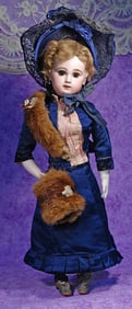 FRENCH BISQUE TETE JUMEAU WITH LADY BODY