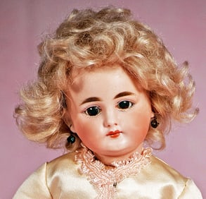 RARE, PETITE CLOSED-MOUTH BISQUE CHILD, 719, BY SIMON AND HALBIG.