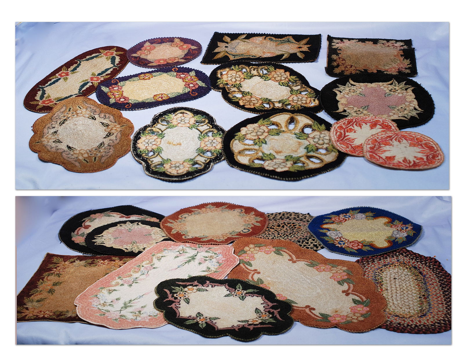 WENTY-TWO ASSORTED DOLLHOUSE RUGS. (1 of 1)