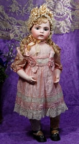 VERY BEAUTIFUL FRENCH BISQUE BRU JNE BEBE, SIZE 9, BY LEON CASIMIR BRU.