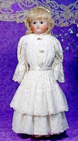 EARLY GERMAN BISQUE CLOSED MOUTH DOLL BY KESTNER.