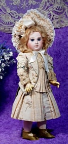 OUTSTANDING FRENCH BISQUE EARLY PERIOD PORTRAIT BEBE BY EMILE JUMEAU.