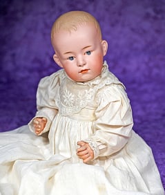 GERMAN BISQUE CHARACTER BABY BY GEBRUDER HEUBACH.