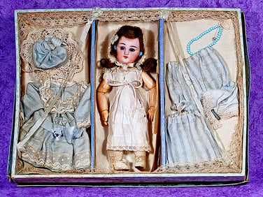 FRENCH BISQUE DEP BEBE IN ORIGINAL PRESENTATION BOX.