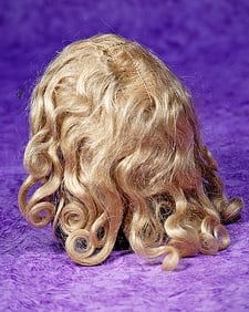 ANTIQUE MOHAIR DOLL WIG.