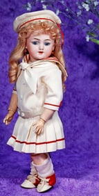 GERMAN BISQUE DOLL, MODEL 1249, BY SIMON AND HALBIG.