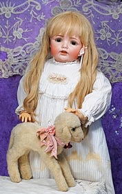 LARGE GERMAN BISQUE CHARACTER CHILD, J.D.K. 260 BY KESTNER.