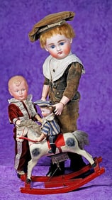 GERMAN CLOSED-MOUTH BISQUE DOLL BY KESTNER.