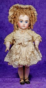 RARE FRENCH BISQUE BEBE MODELE BY LEON CASIMIR BRU.15". Marks: