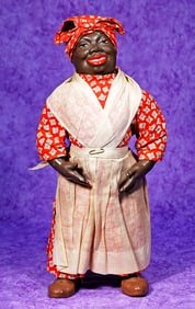 BROWN COMPOSITION MAMMY DOLL BY TONY SARG FOR BORGFELDT.