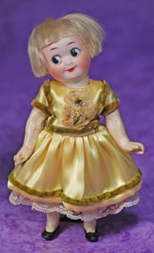 MINIATURE GERMAN BISQUE GOOGLY BY GOEBEL.