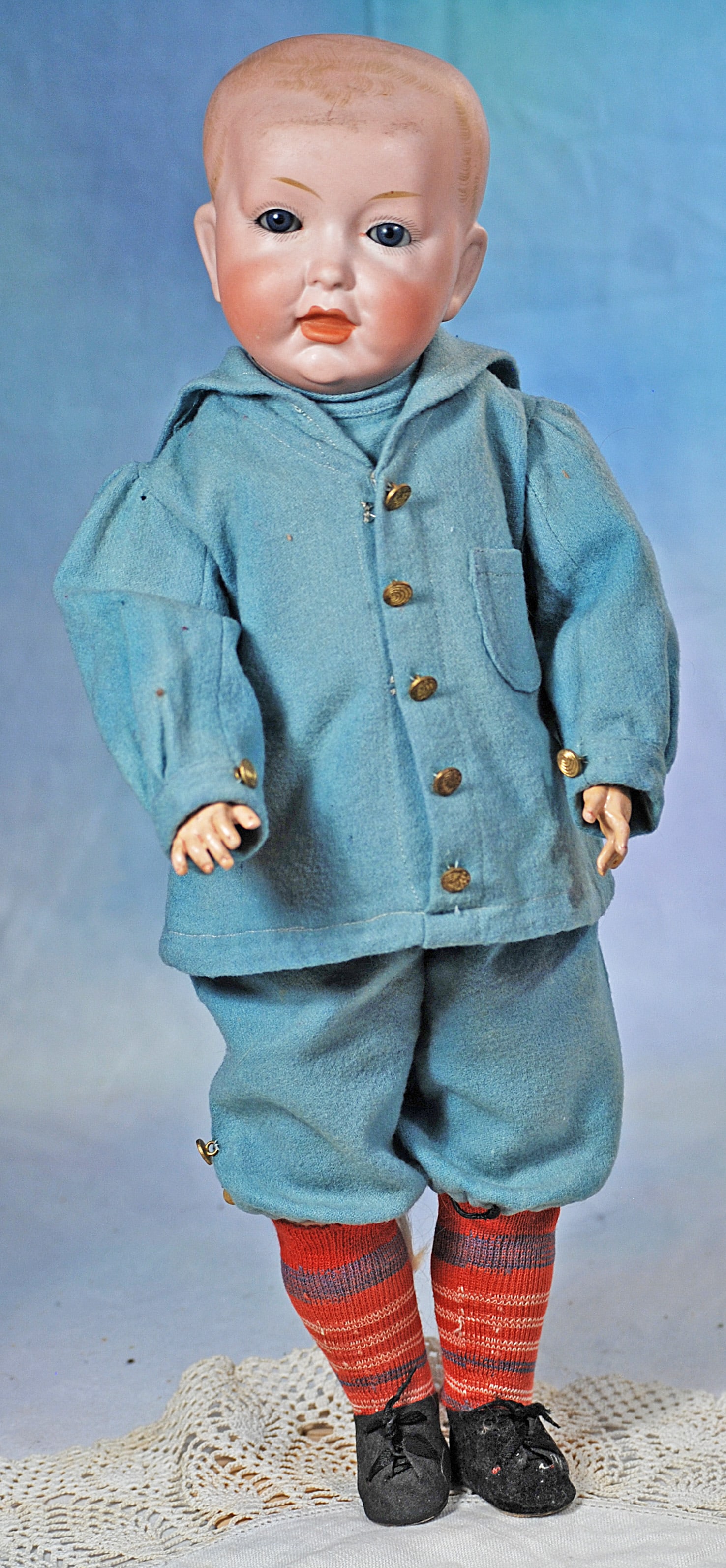 GERMAN BISQUE CHARACTER, B-2, BY MYSTERY MAKER.. (1 of 2)