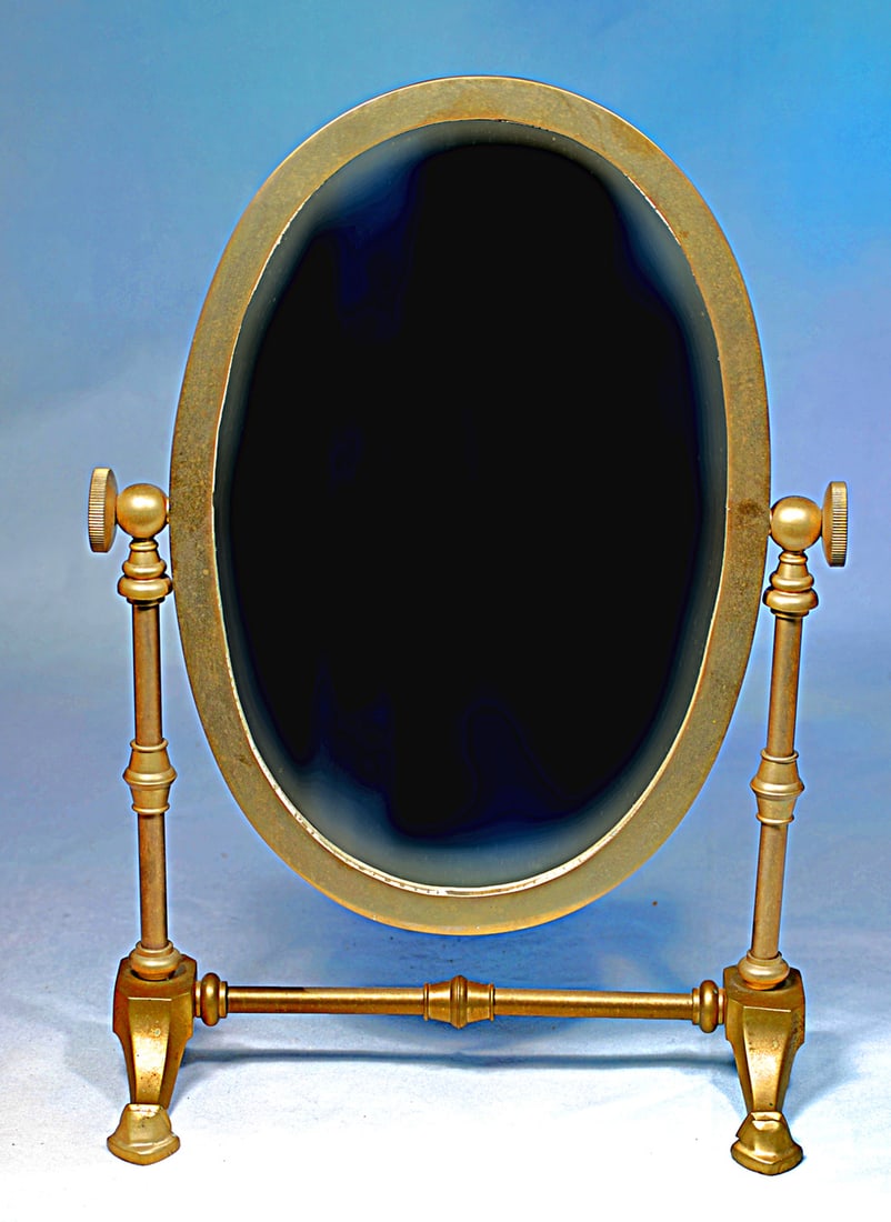 PSYCHE MIRROR WITH GILT METAL FRAME (1 of 1)