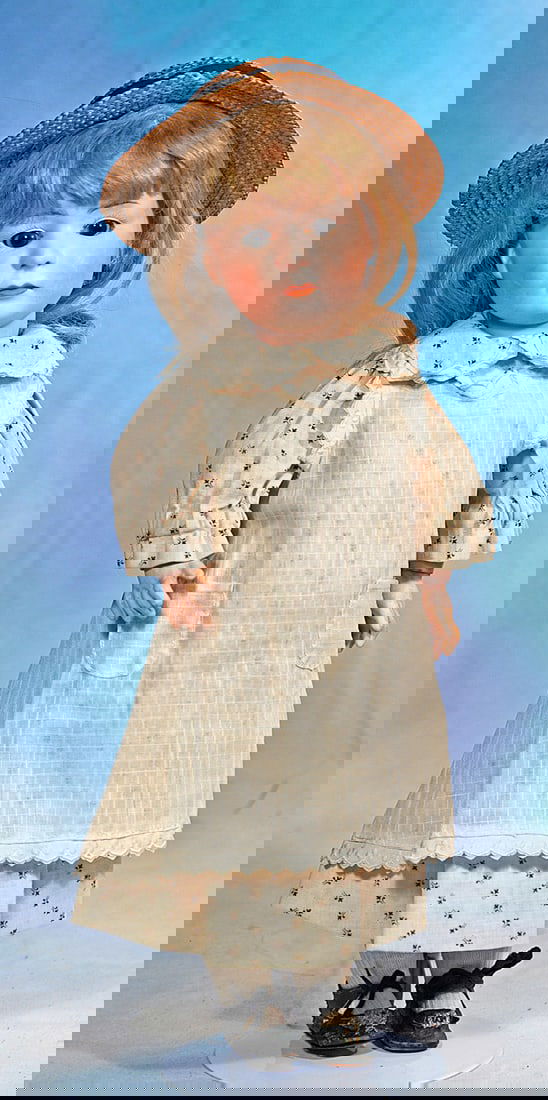 GERMAN BISQUE, GLASS EYED POUTY BY GEBRUDER HEUBACH (1 of 1)