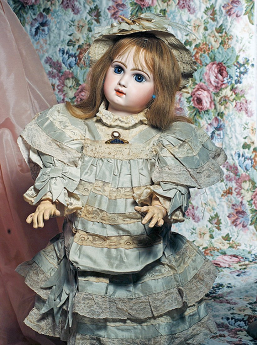 Tête De Poupée JUMEAU Reproduction - "triste" Ou "longue Face" - Taille 11 (65cm)