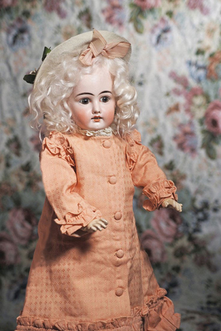 SONNEBERG BISQUE DOLL WITH MYSTERY MARKINGS. Marks