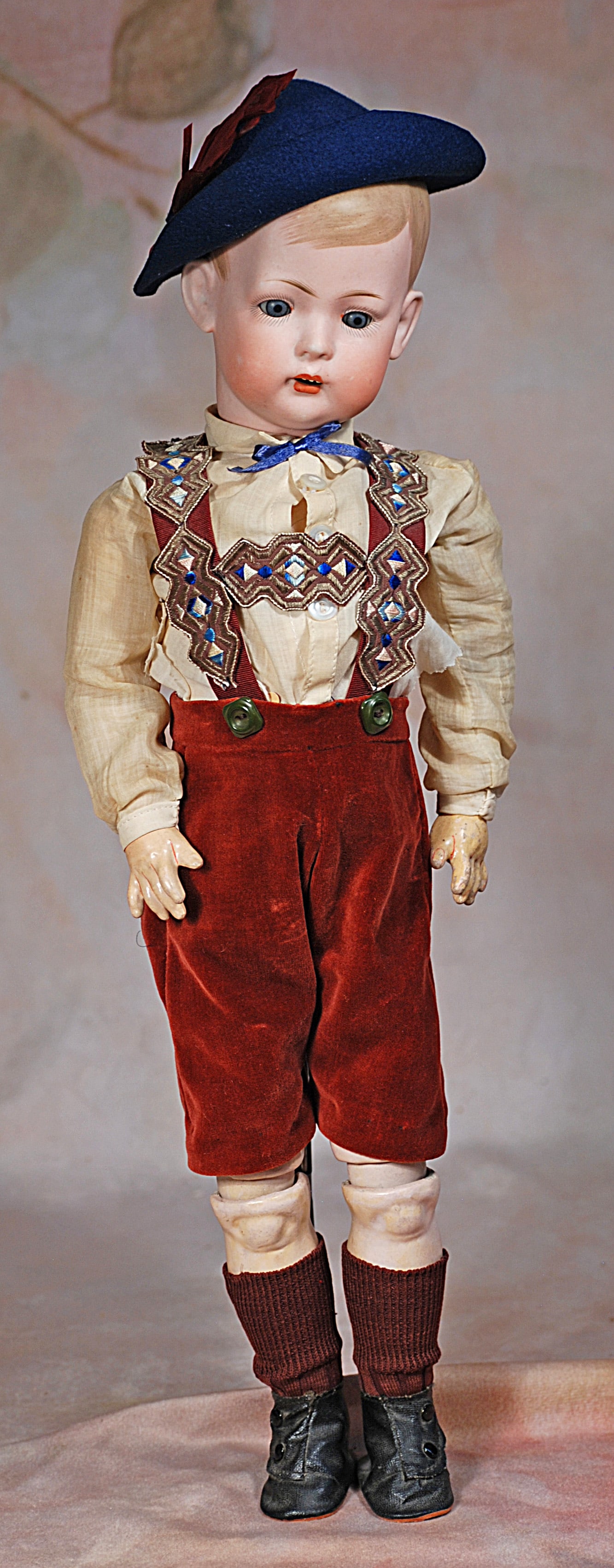 GERMAN BISQUE DOLL KNOWN AS “TOMMY TUCKER” BY BRUNO SCHMIDT. (1 of 2)