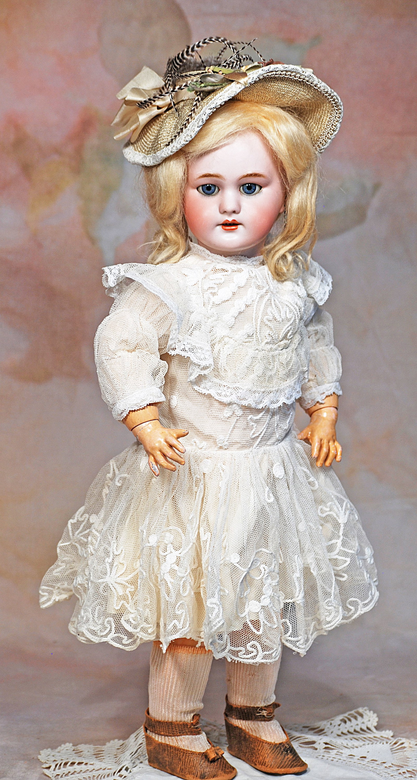 FRENCH BISQUE DEP BEBE WITH TETE JUMEAU STAMP. (1 of 2)