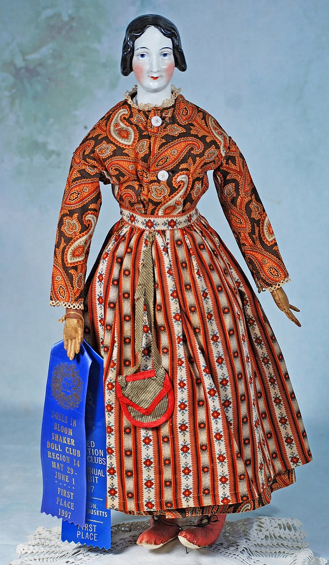 EXCEPTIONALLY FINE PORCELAIN LADY DOLL BY KPM (1 of 3)