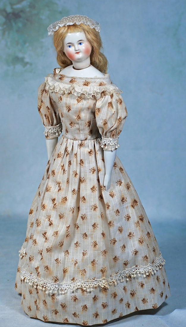 GERMAN PORCELAIN LADY WITH SWIVEL NECK (1 of 2)