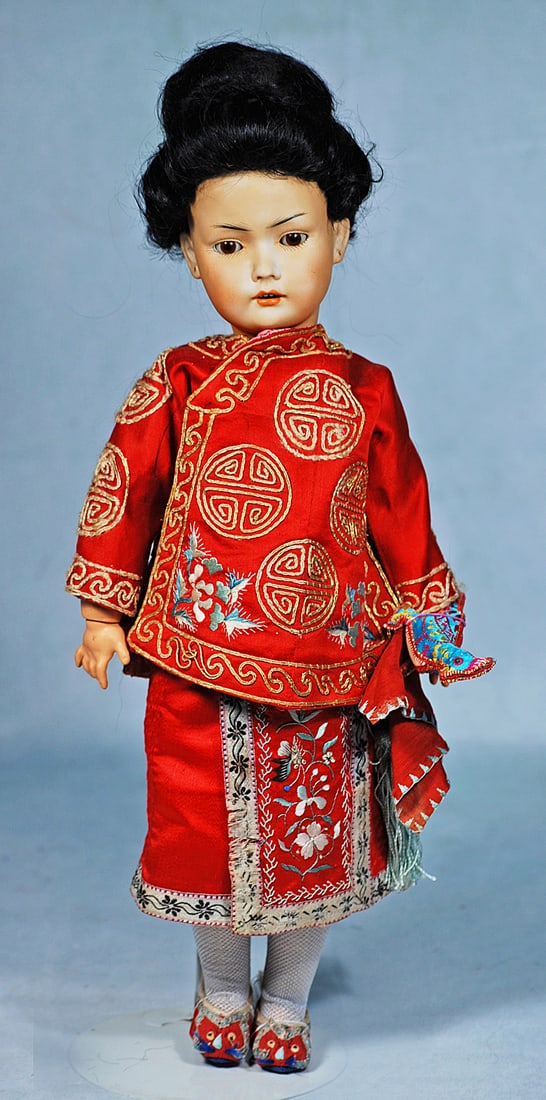 GERMAN BISQUE PORTRAIT OF ASIAN CHILD BY BRUNO SCHMIDT (1 of 2)