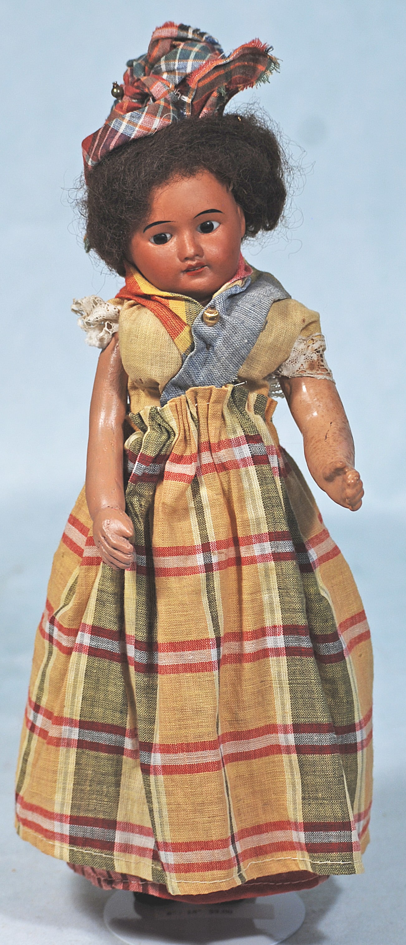 FRENCH BROWN BISQUE DOLL BY UNIS (1 of 1)