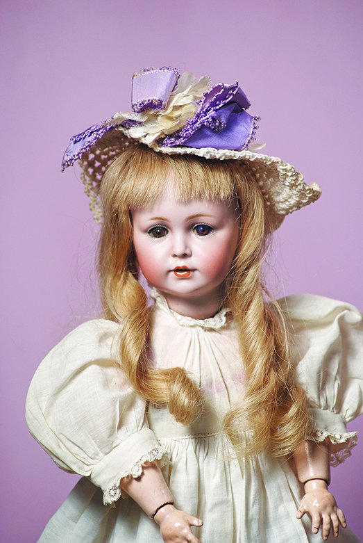 Poupée Ancienne Simon Halbig 24 Cm – Tête Porcelaine, Bouche Fermée, Moule 120, Très Bon état