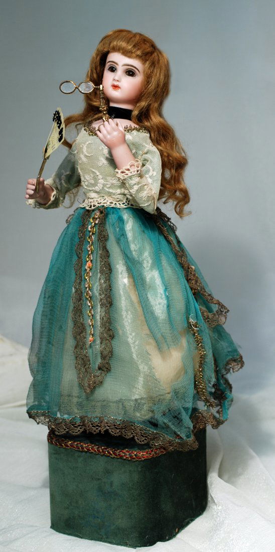 LEOPOLD LAMBERT FRENCH BISQUE AUTOMATON “LADY WITH (1 of 3)