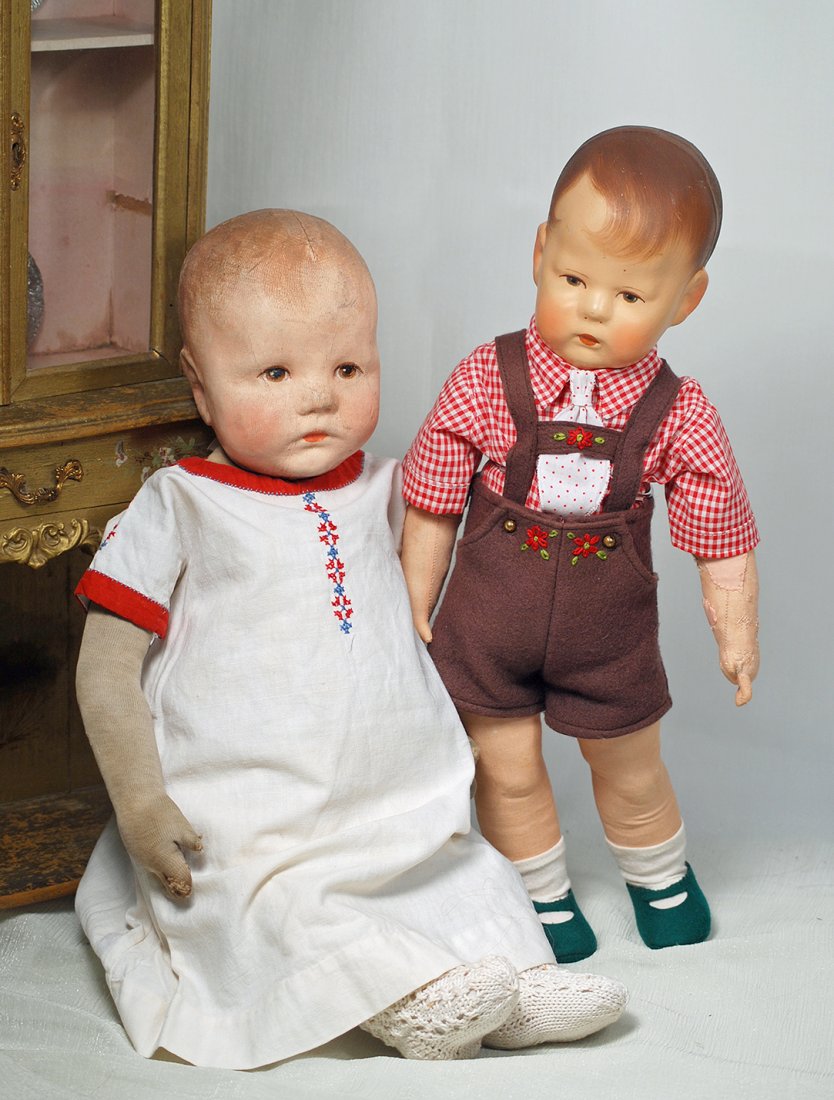 GERMAN CLOTH CHARACTER “DU MEIN” BY KATHE KRUSE.  20”. (1 of 4)