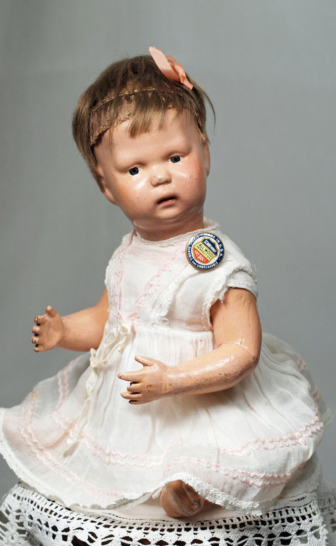 AMERICAN WOODEN CHARACTER BABY BY SCHOENHUT..  Marks: (1 of 1)