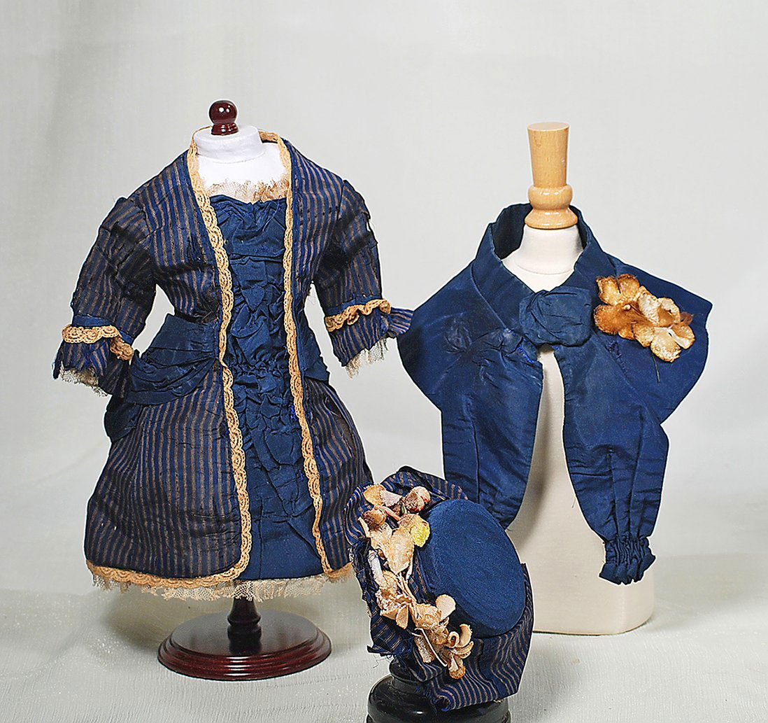 THREE PIECE ANTIQUE ENSEMBLE FOR BRU BEBE.  Comprised (1 of 2)