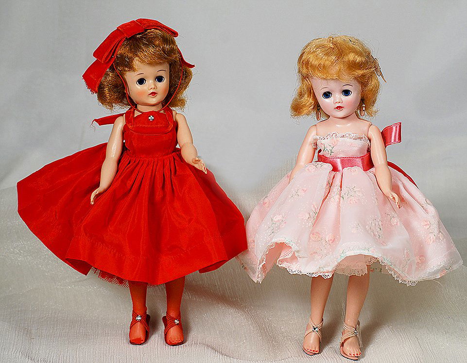 TWO VOGUE JILL IN PARTY DRESS.  Each is 10” hard (1 of 1)