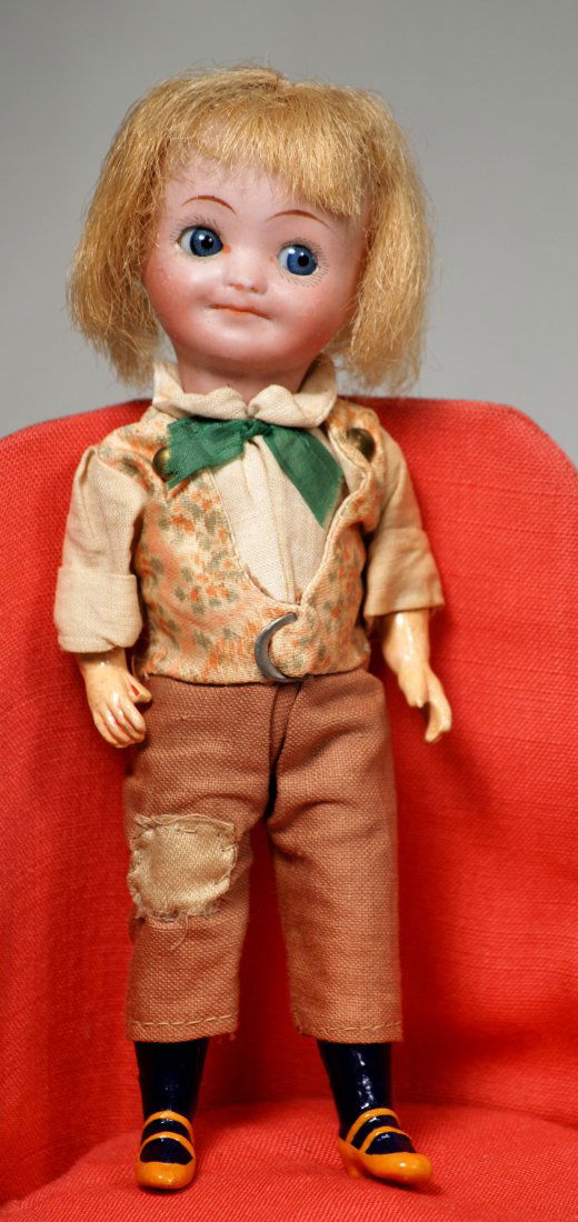 GERMAN BISQUE GOOGLY BY GOEBEL.  Marks: 208/G W and (1 of 1)