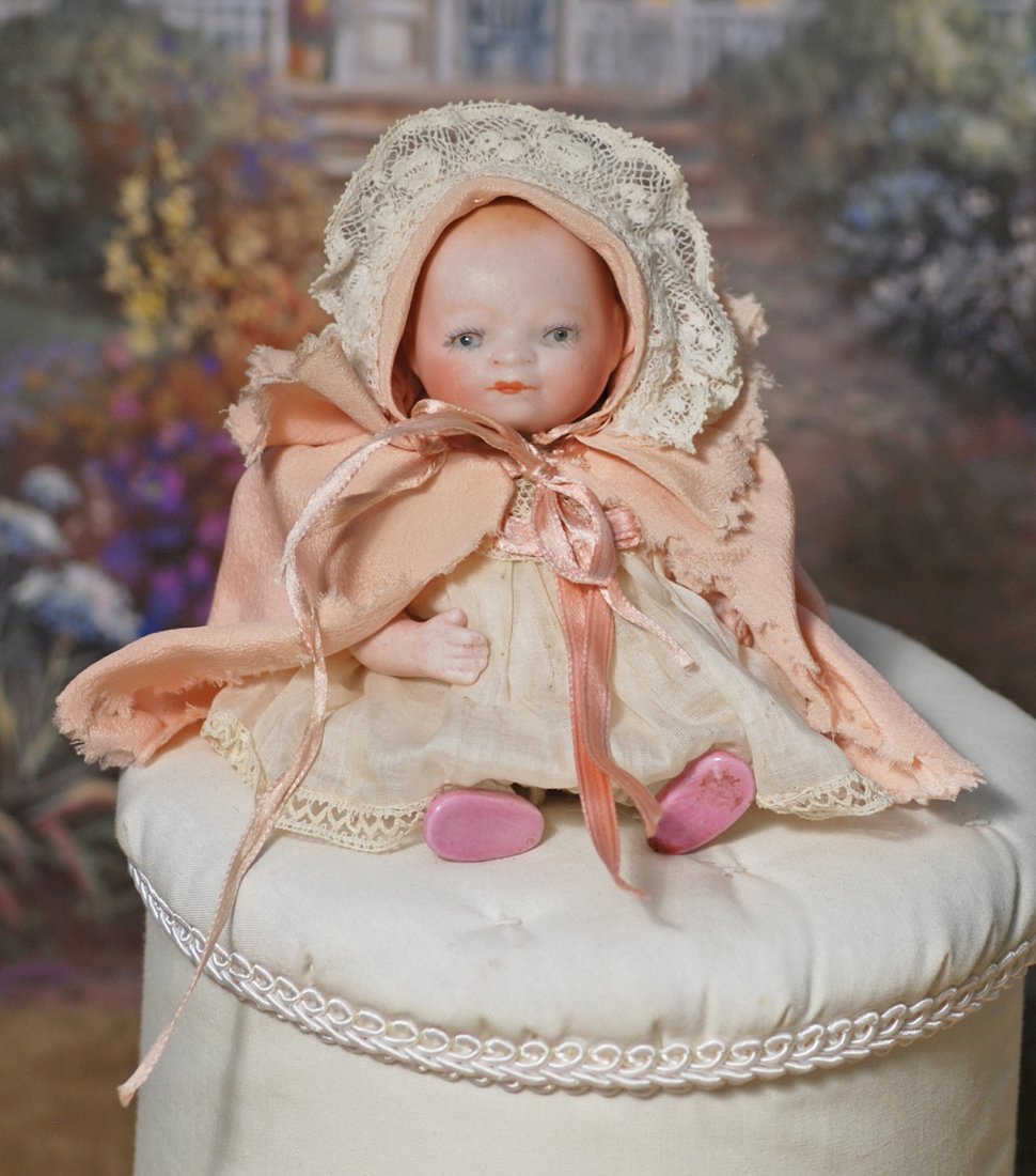 GERMAN BISQUE BYE-LO BABY WITH GLASS EYES AND SWIVEL (1 of 1)