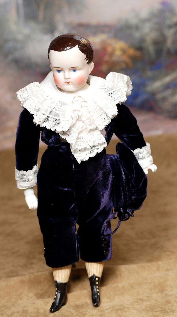 GERMAN BISQUE BOY WITH RARE BROWN SCULPTED HAIR.11 (1 of 2)