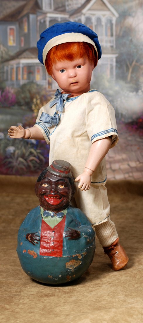 AMERICAN WOODEN SCHOENHUT BABY-FACE TODDLER.Marks: (1 of 2)